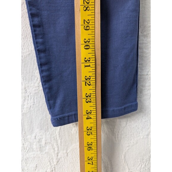 Cosmic Blue Love Chino Pants 29 Utility Crop Casual Stretch Trousers Coastal - Picture 12 of 12
